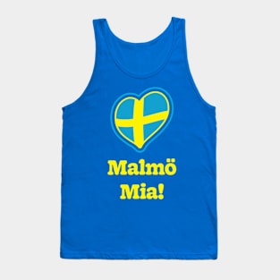 Malmö Mia! Funny Swedish Pop Group Euro Music Competition 2024 Tank Top